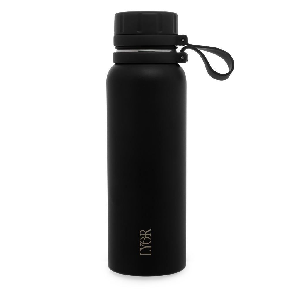 Garrafa Térmica Inox Explorer Lyor 650Ml - Preto