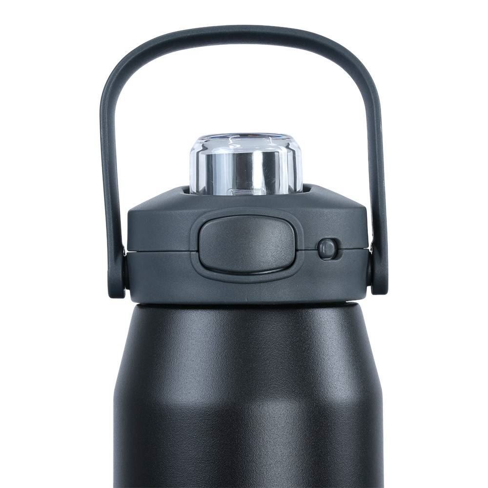 Garrafa Térmica Isomax 750Ml Aço Inoxidável Nautika - Preta