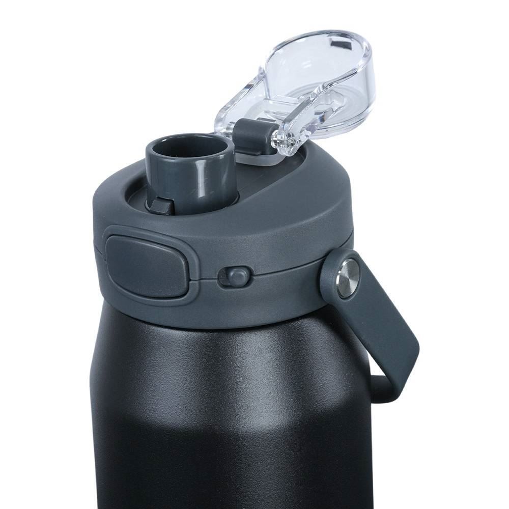 Garrafa Térmica Isomax 750Ml Aço Inoxidável Nautika - Preta