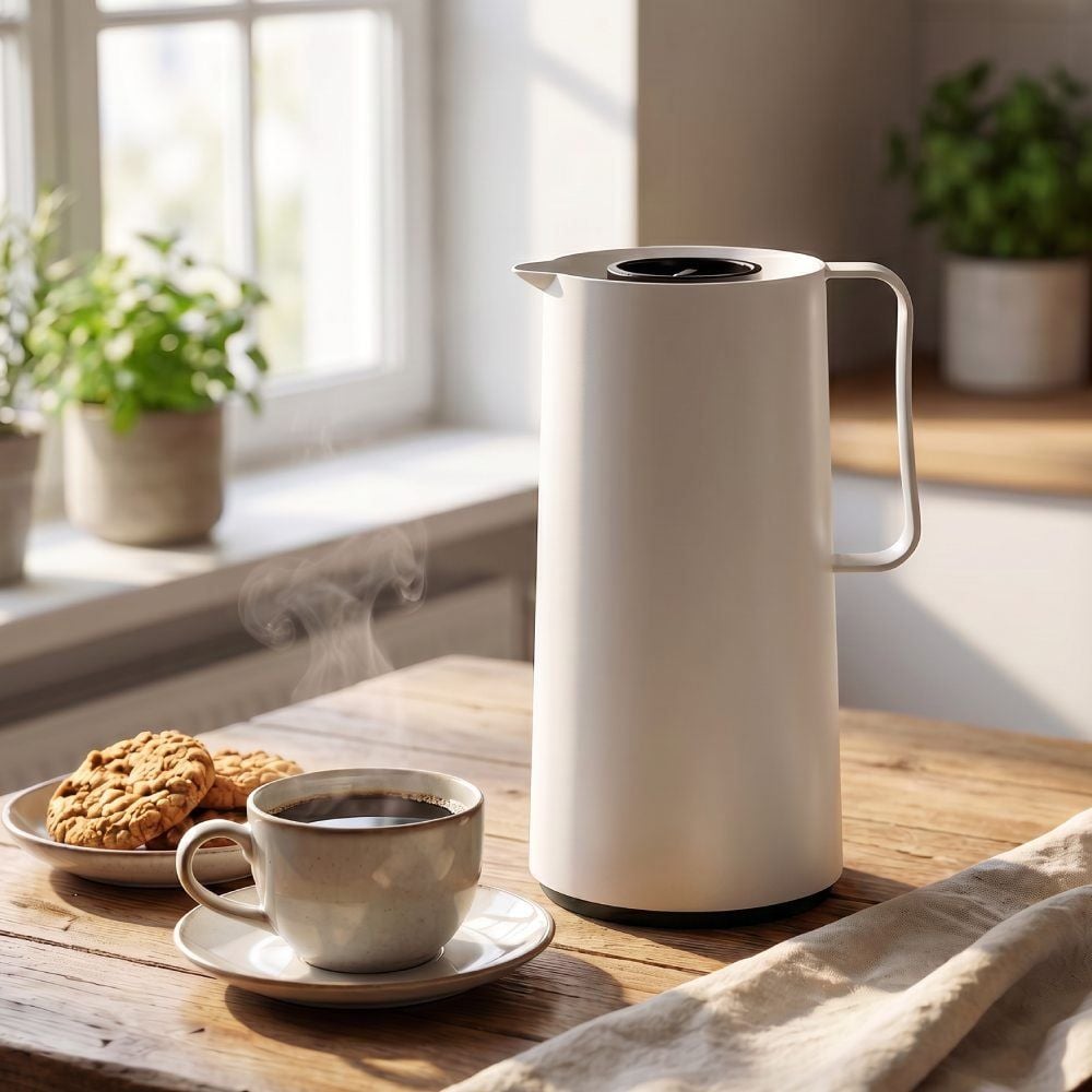 Garrafa Térmica Rolha Bule Haus Mor 1 Litro - Branco