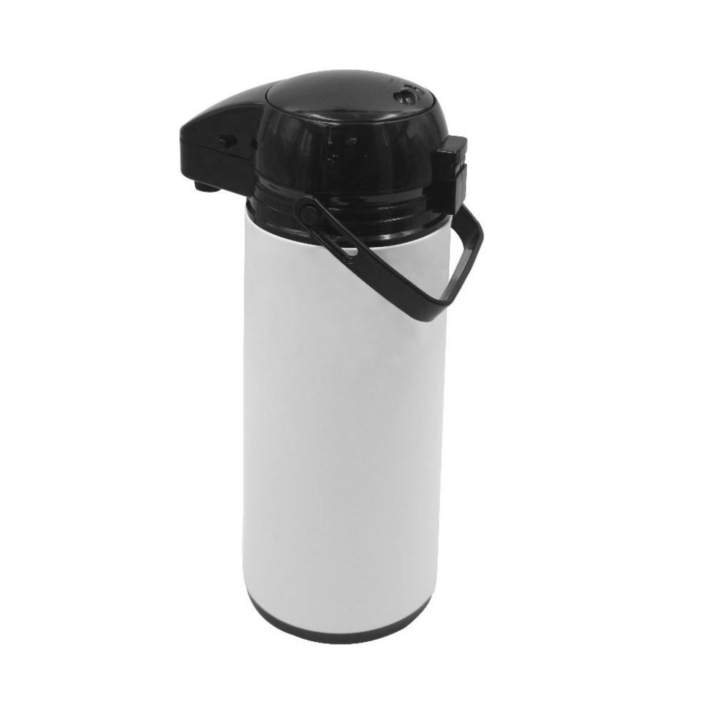 Garrafa Térmica Shiny Havan Casa 1,9 Litros - Branco e Preto