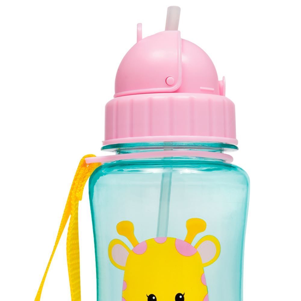 Garrafinha Infantil Com Canudo Animal Fun - Girafa