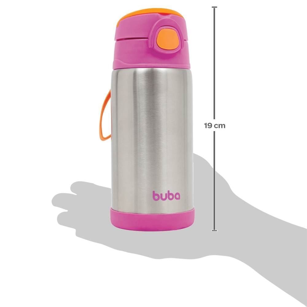Garrafinha Térmica Parede Dupla Buba - Rosa Claro