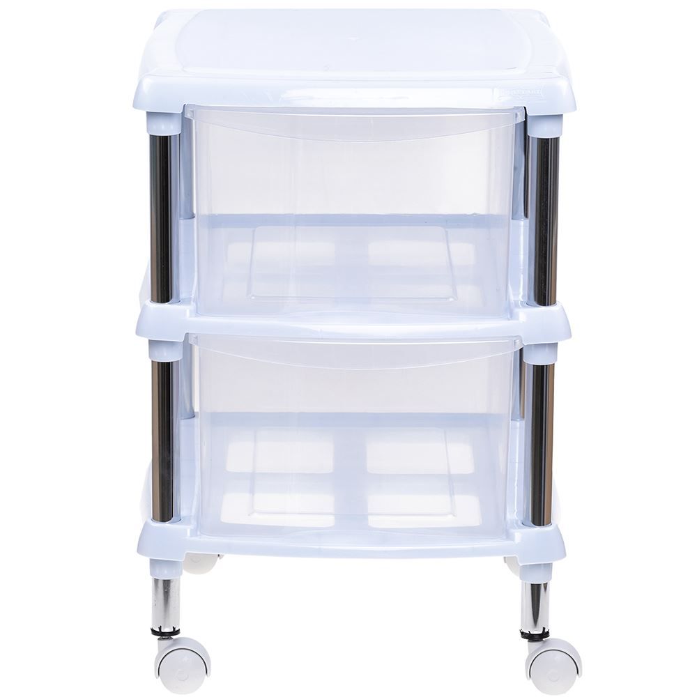 Gaveteiro De 2 Gavetas Com Rodízios Niquelplast - 6174