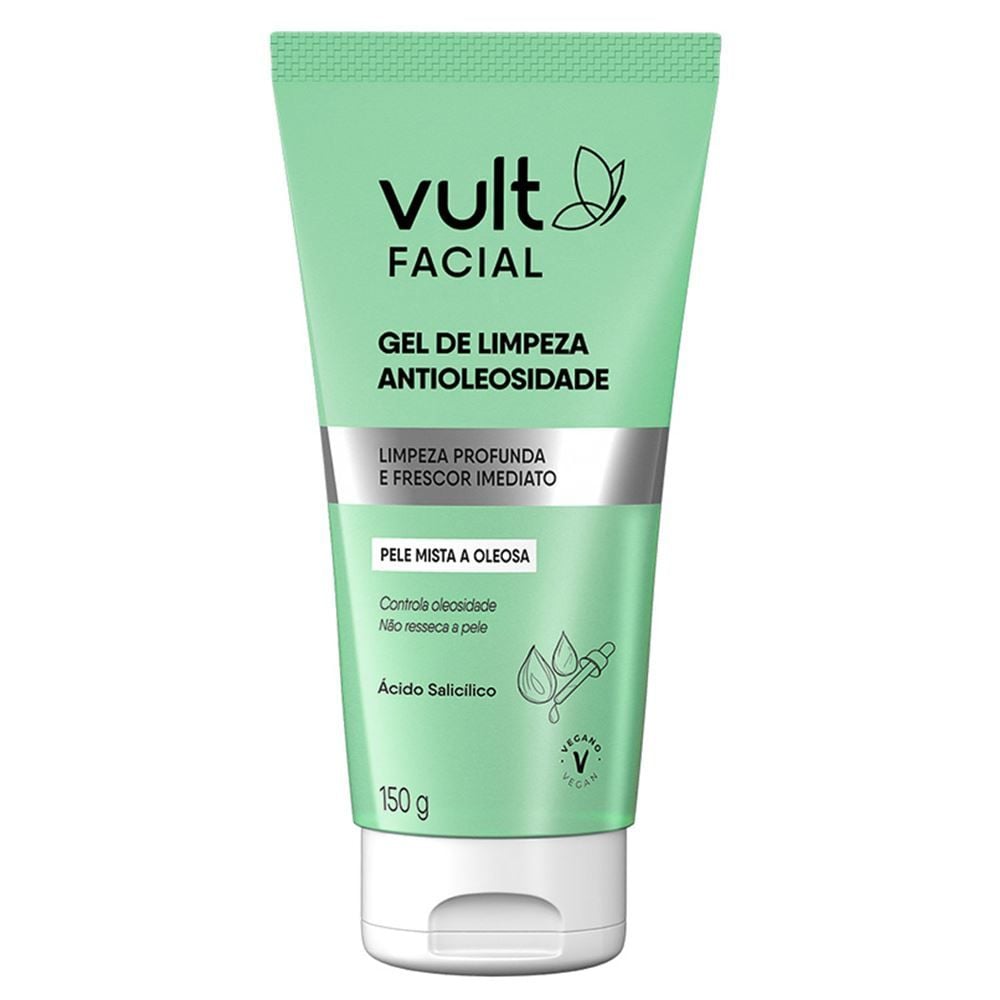 Gel De Limpeza Antioleosidade Facial 150G Vult Care