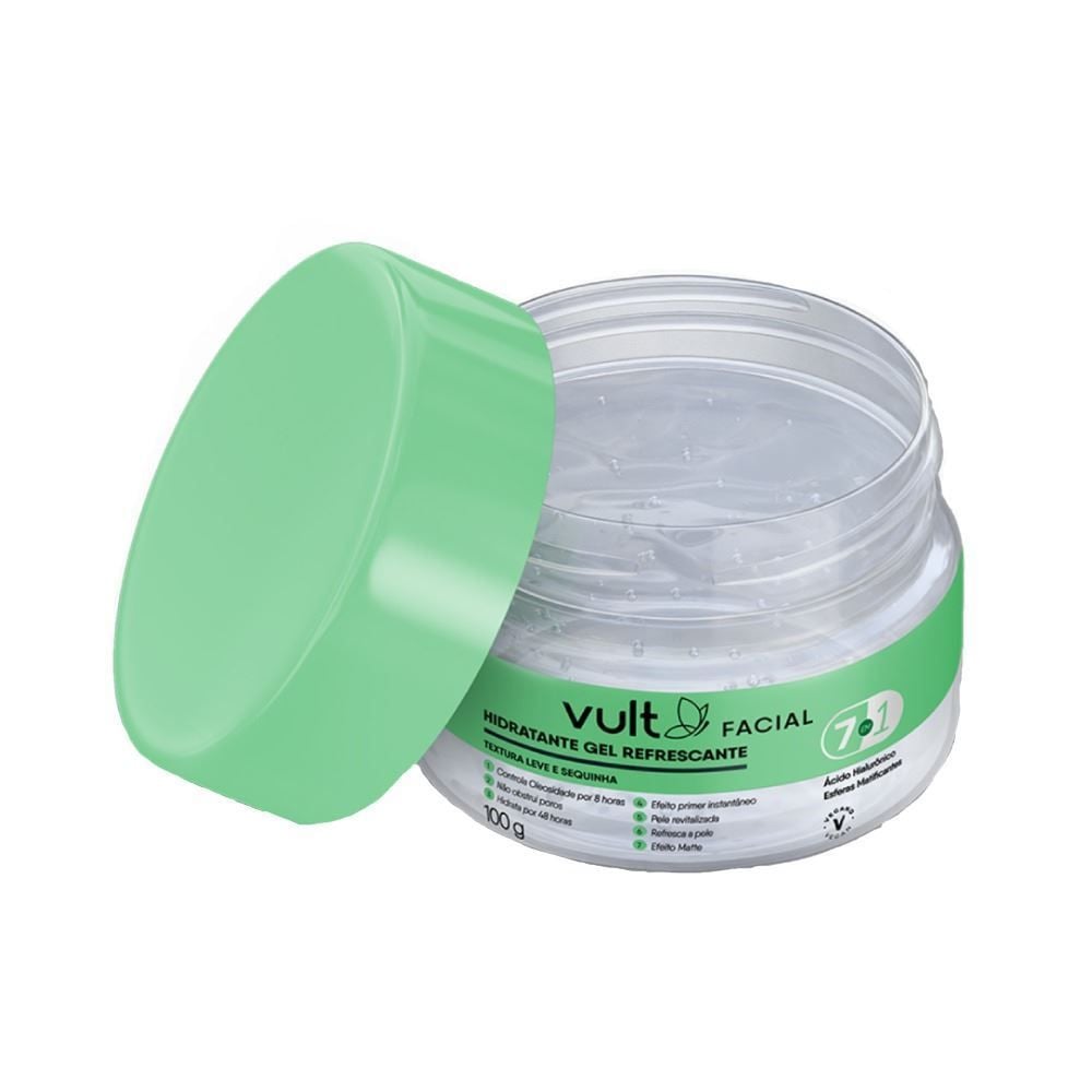 Gel Hidratante Facial 7 Em 1 Vult 100G - Gel Refrescante