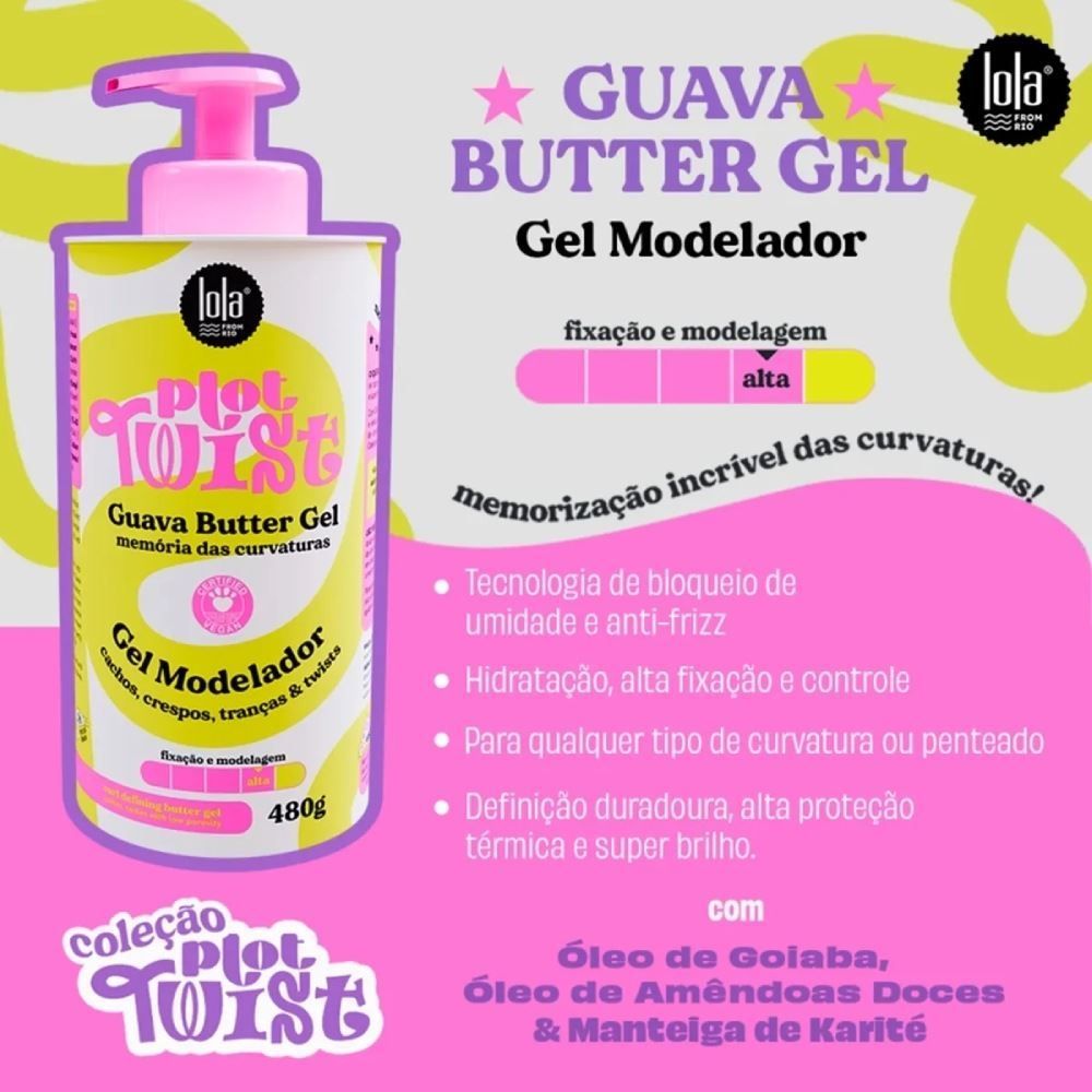 Gel Modelador Guava Plot Twist Lola - 480g