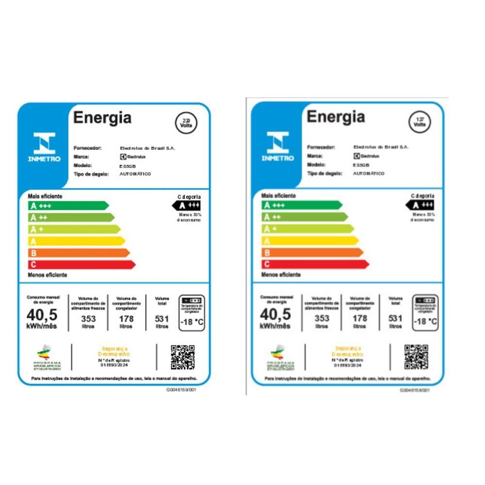 Geladeira Electrolux Frost Free 531 Litros Side by Side Preto ES5GB