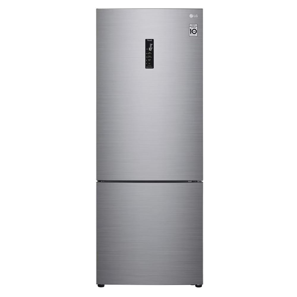 Geladeira Smart LG Frost Free Inverter 451L Inverse Inox Look GC-B569N