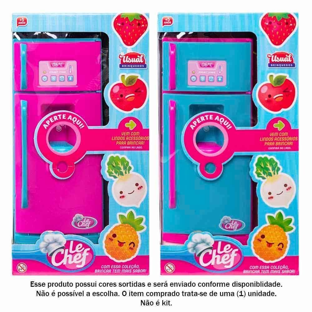 Geladeira Usual Le Chef Com Som E Luz Usual Brinquedos - 410
