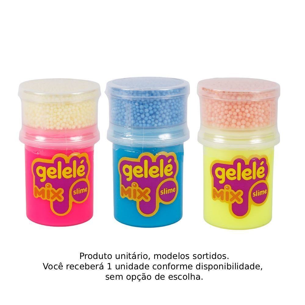 Gelelé Slime Mix Foam 153G Doce Brinquedo - Sortido