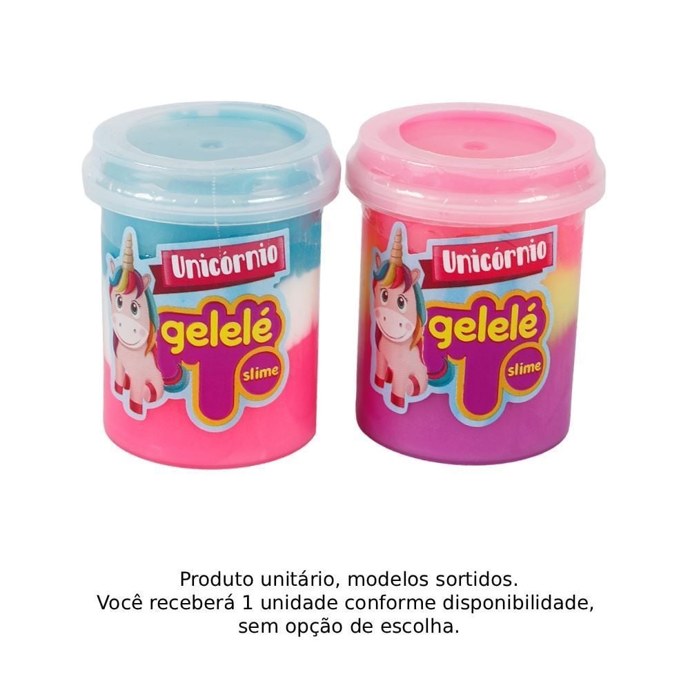 Gelelé Slime Unicónio 152G Doce Brinquedo - Sortido