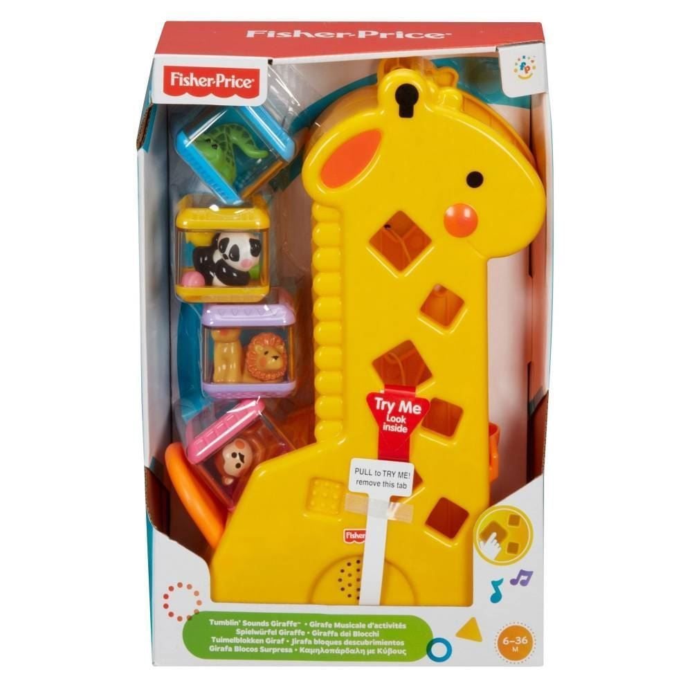 Girafa Com Blocos Surpresa Peek A Blocks Fisher-Price - B4253