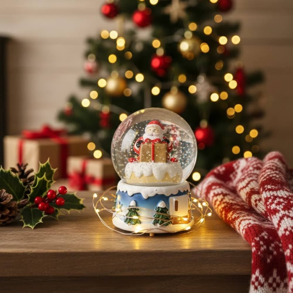 Globo Natalino Noel 6 Cm Base Polo Norte Havan Casa - Sortido