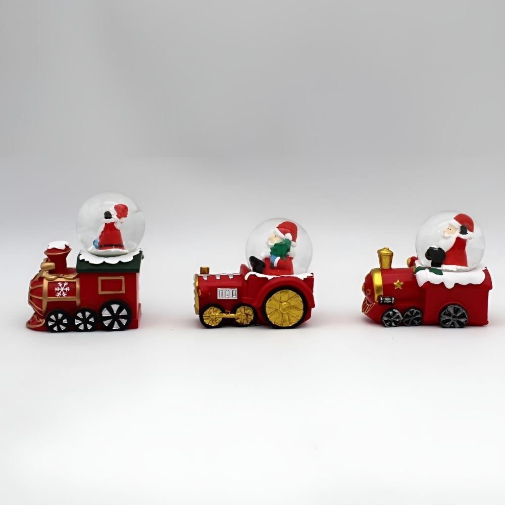 Globo Natalino Noel Base Locomotiva Havan Casa 7Cm - Sortido