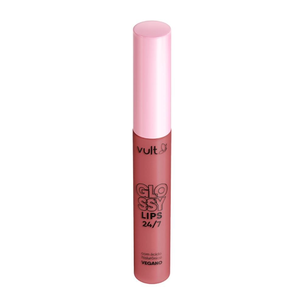 Gloss Labial Glossy Lips Rosa Cintilante Vult - 5,2 Ml