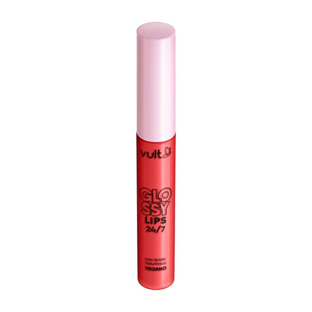 Gloss Labial Glossy Lips Rubi Cintilante Vult - 5 ml