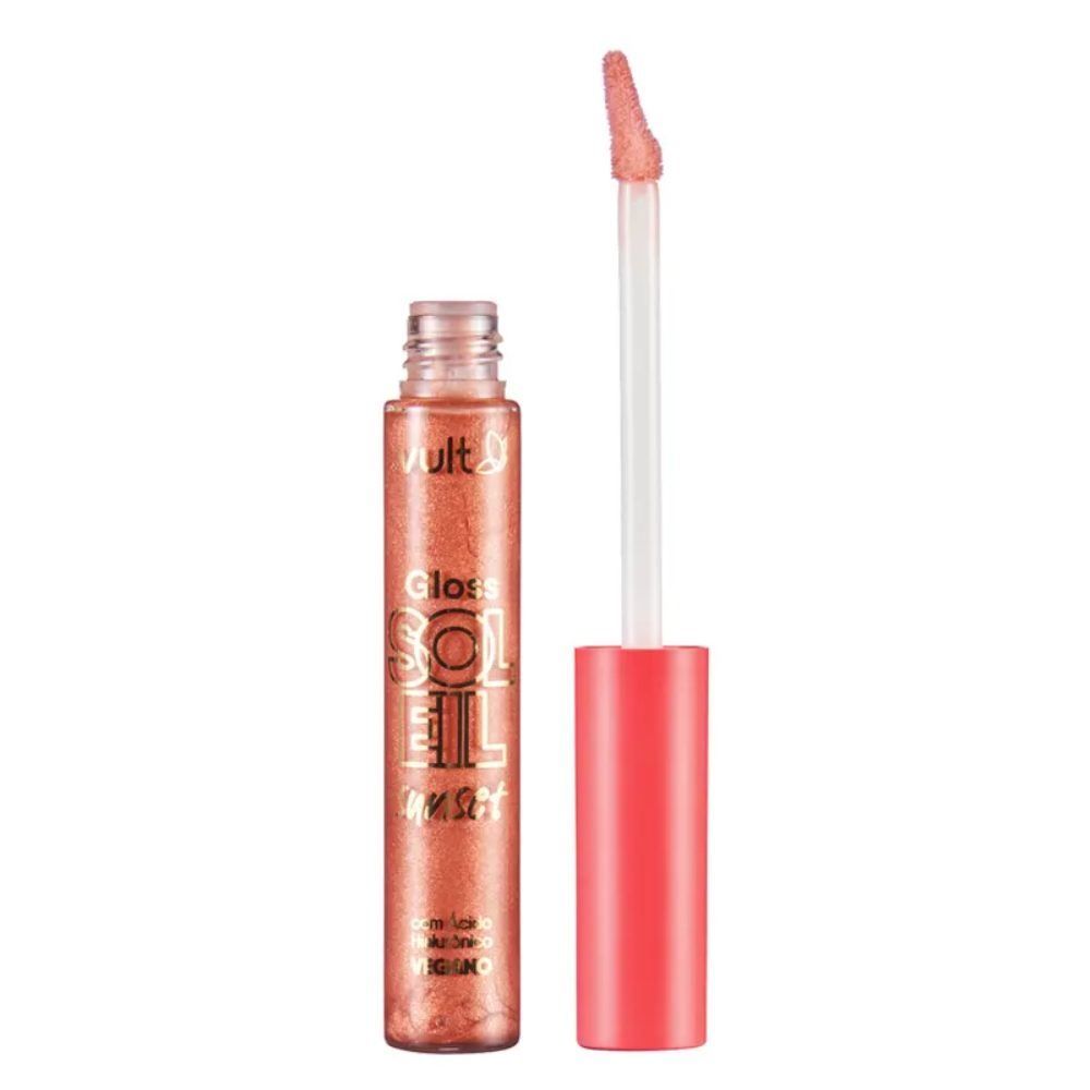 Gloss Labial Vult Soleil Sunset 24H De Hidratação 5,2Ml - Rosa