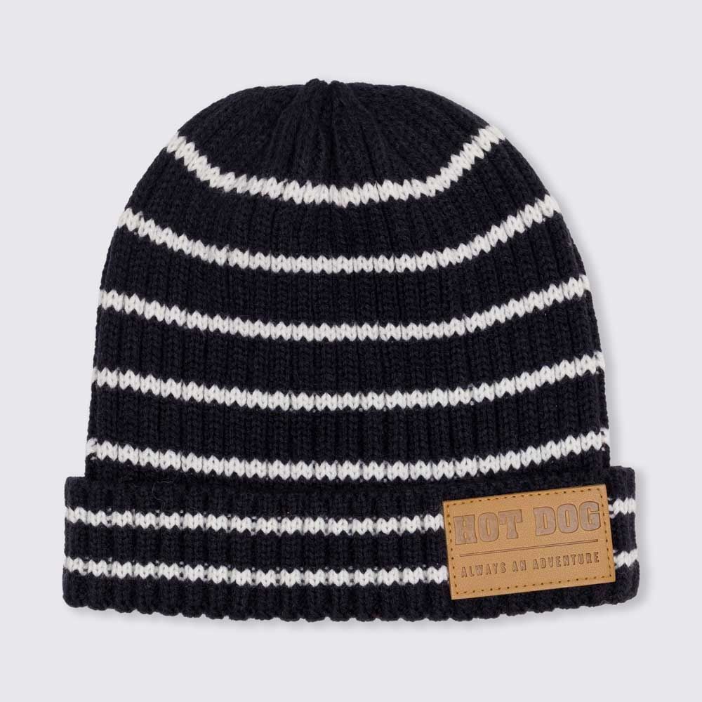 Gorro 4 A 10 Anos Listrado Hot Dog - AZUL MARINHO U