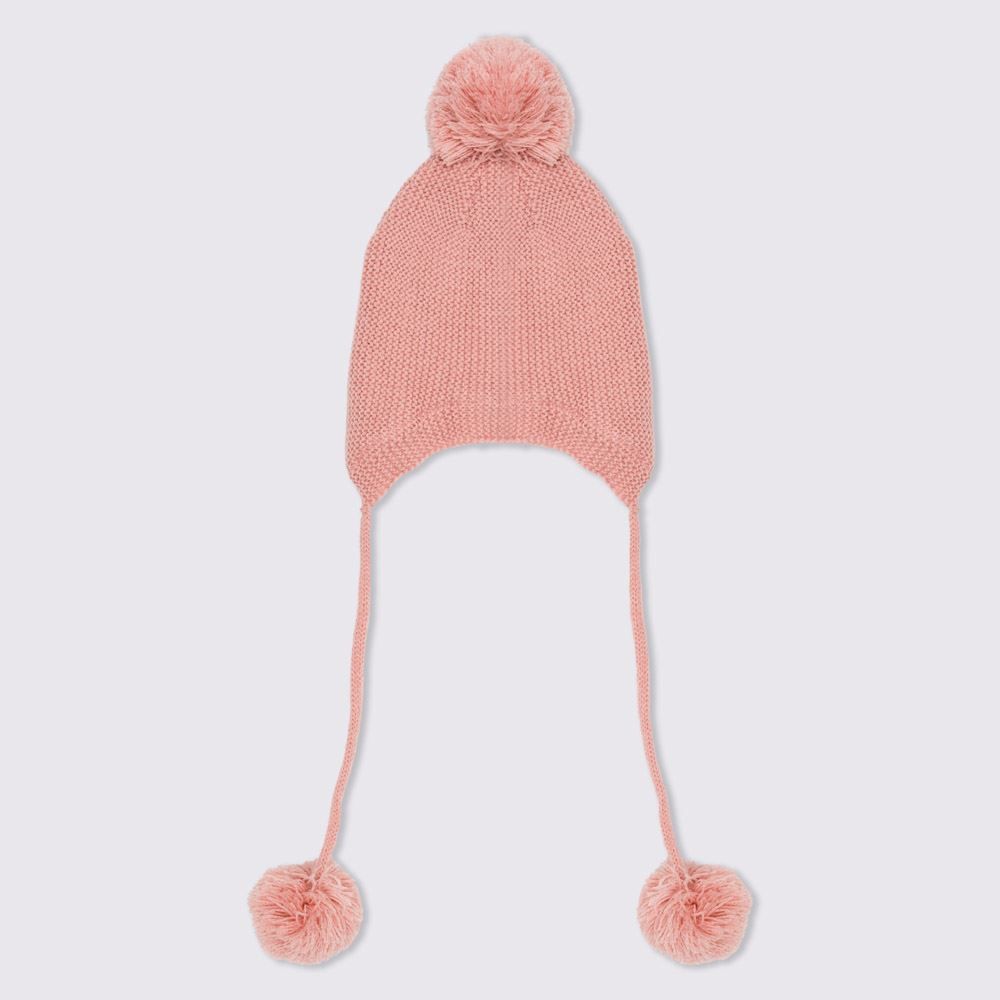 Gorro Tamanho Único Bebê Com Pompom Yoyo Baby - ROSA CLARO U