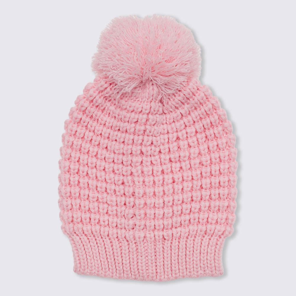 Gorro Tamanho Único Com Pompom Patrícia Foster - ROSA CLARO U