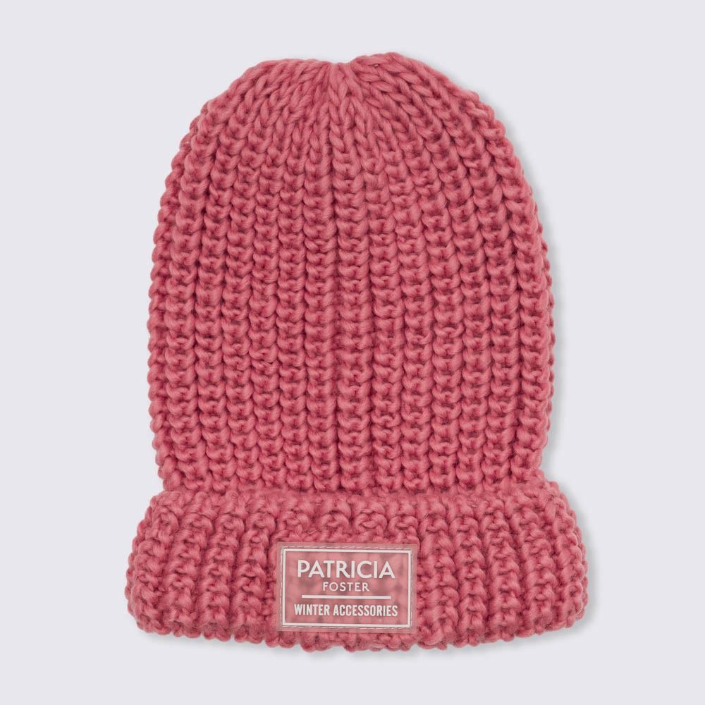 Gorro Tamanho Único Tricot Liso Patrícia Foster - ROSA CLARO U