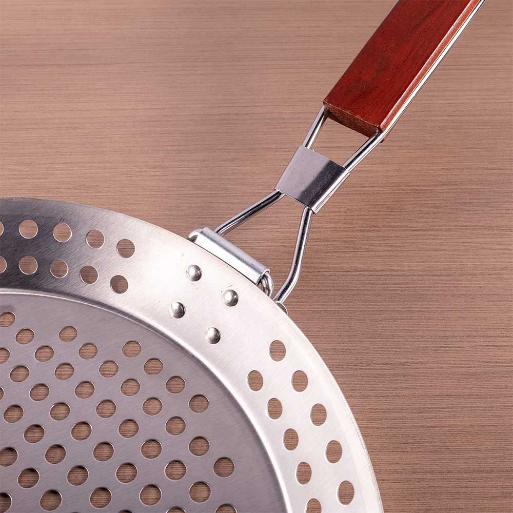 Grelha para Vegetais Inox com Cabo de Madeira - ST39312