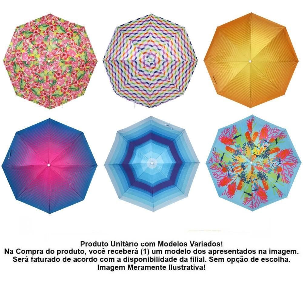 Guarda Sol Classic Em Poliéster 200Cm Bel Fix - Sortido