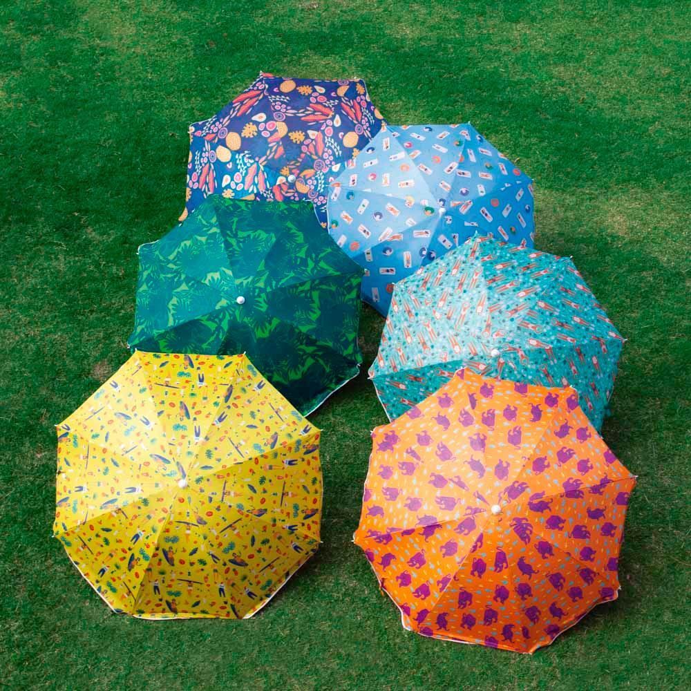 Guarda Sol Em Poliéster Fashion Trendy 1,8 Metros Mor - Sortido