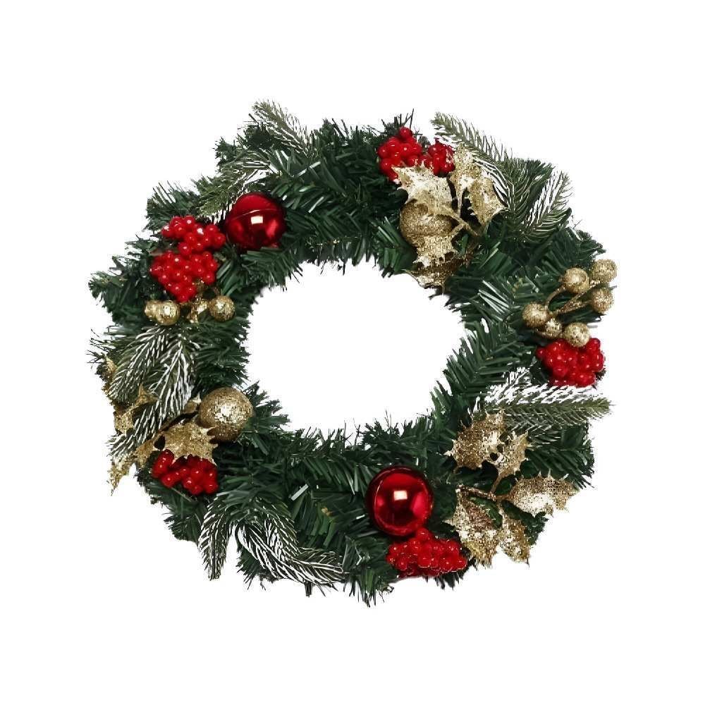 Guirlanda Decorativa Natalina 40Cm Havan Casa - Vermelho e Verde