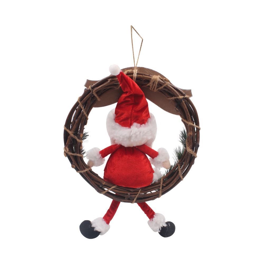 Guirlanda Papai Noel Vermelho Havan Casa - Liso 