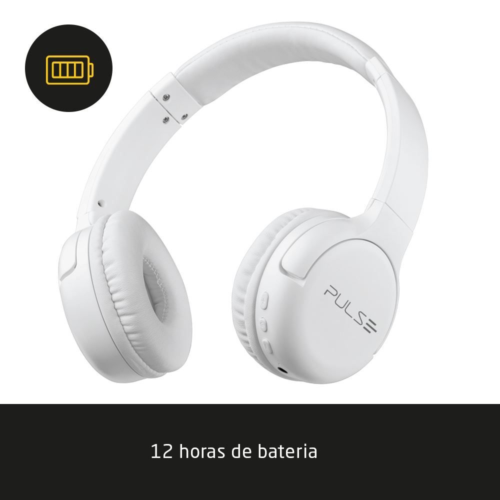 Headphone Bluetooth Branco Flow Pulse Multi Hands-Free - PH394