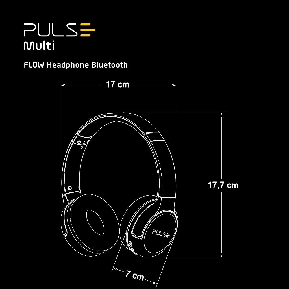 Headphone Bluetooth Branco Flow Pulse Multi Hands-Free - PH394