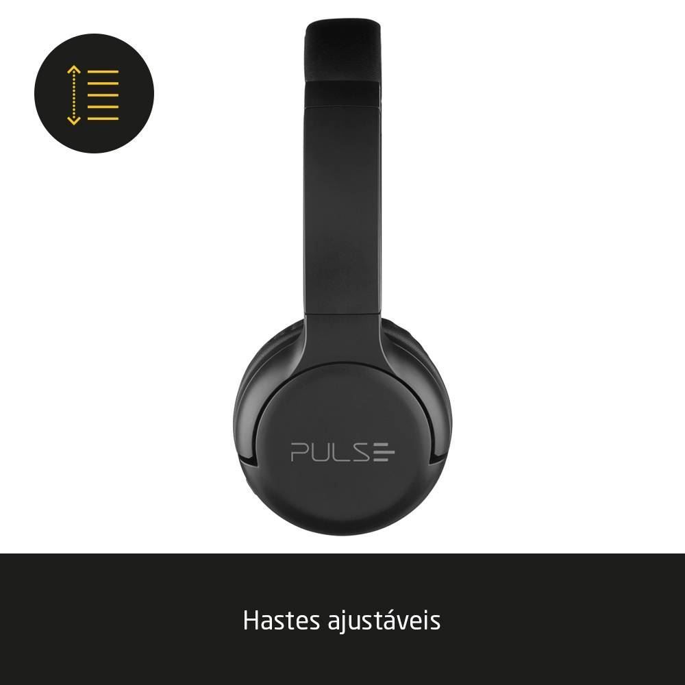 Headphone Bluetooth Flow Pulse Multi Preto Hands-Free - PH393