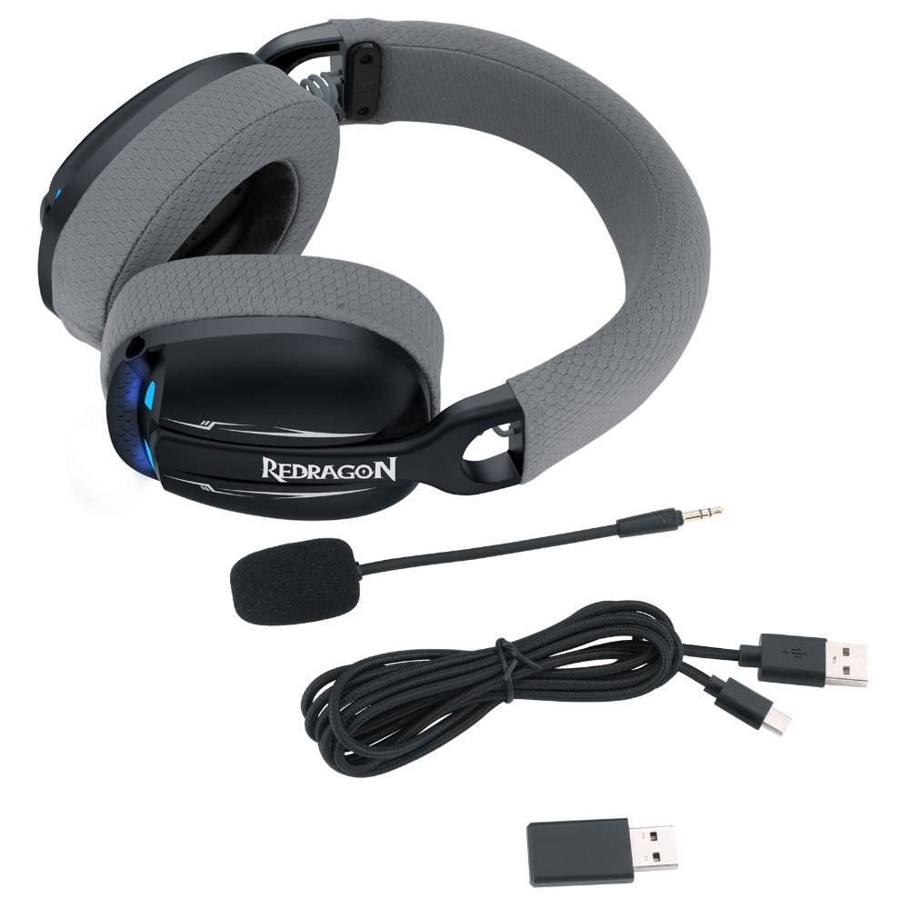 Headset Gamer Com Fio Redragon Skuld Pro H878bg