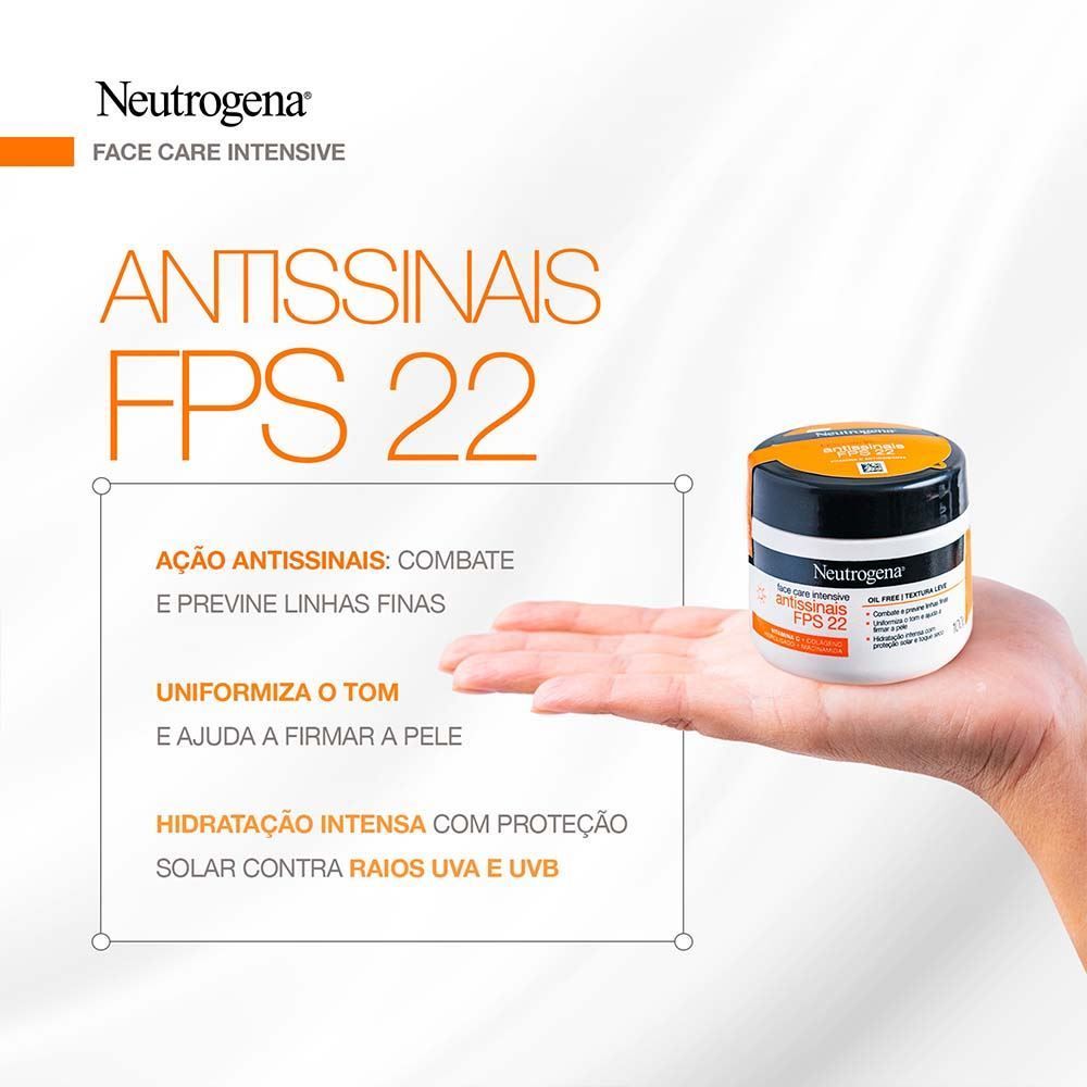 Hidratante Facial Antissinais Neutrogena Face Care Intensive - 100g