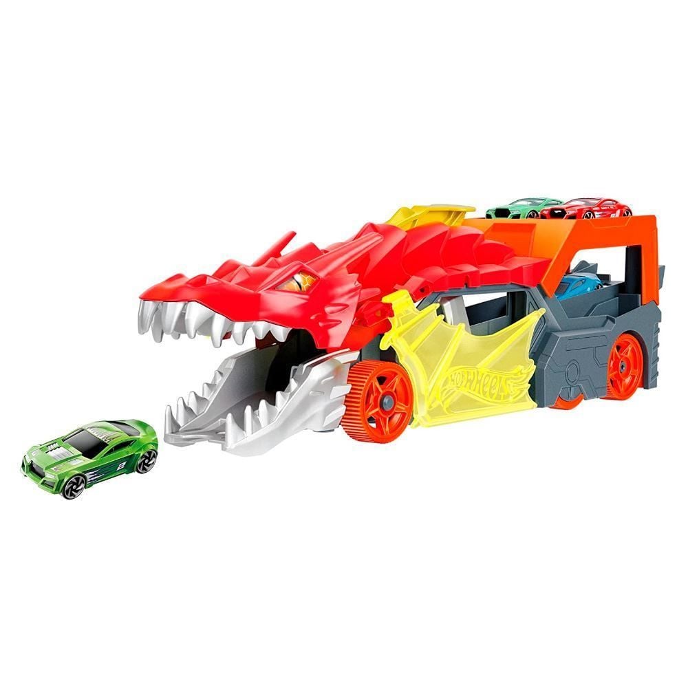 Hot Wheels City Reboque De Dragão Com 1 Carrinho Mattel - GTK42