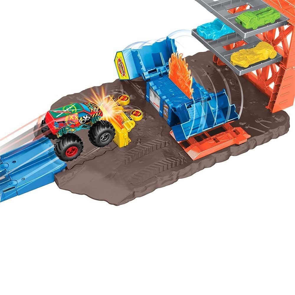 Hot Wheels Monster Trucks Estação De Explosão Mattel - HFB12