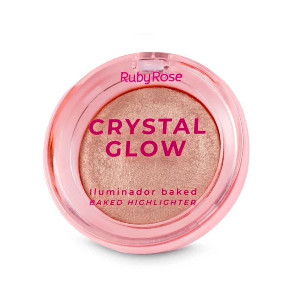 Iluminador Crystal Glow Baked Ruby Rose - Peach Glam