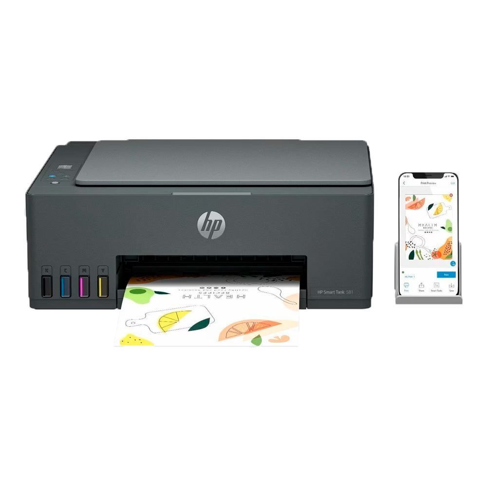 Impressora Hp Multifuncional Wifi Smart Tank 581 - Bivolt