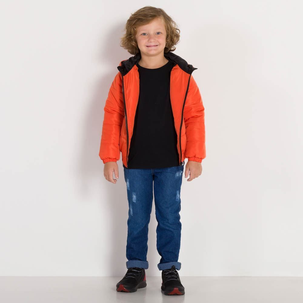 Jaqueta 4 a 10 anos Capuz e Forro Soft Hot Dog