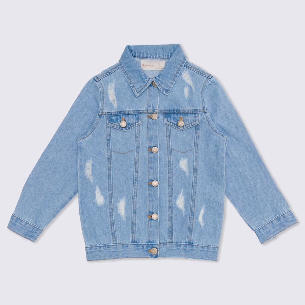 Jaqueta 4 a 10 anos Jeans Destroyed Marmelada