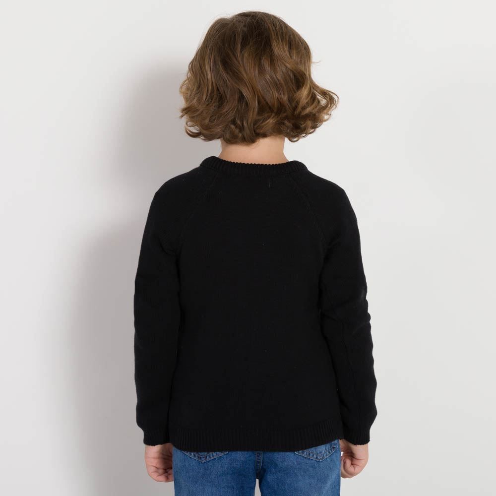 Jaqueta 4 a 10 anos Tricot Zíper Matelassê Hot Dog