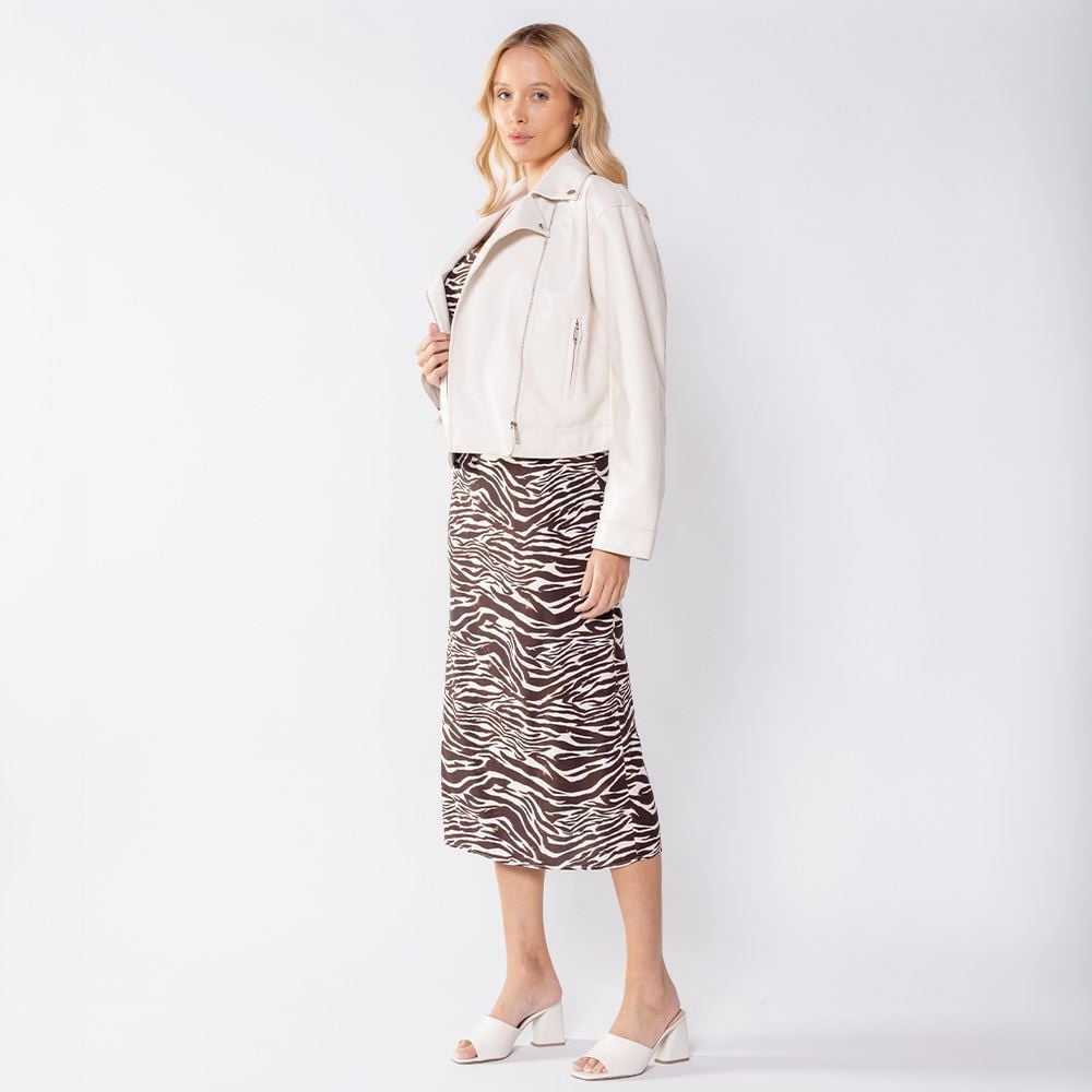 Jaqueta Biker Feminina De Couro Sintético Boby Blues