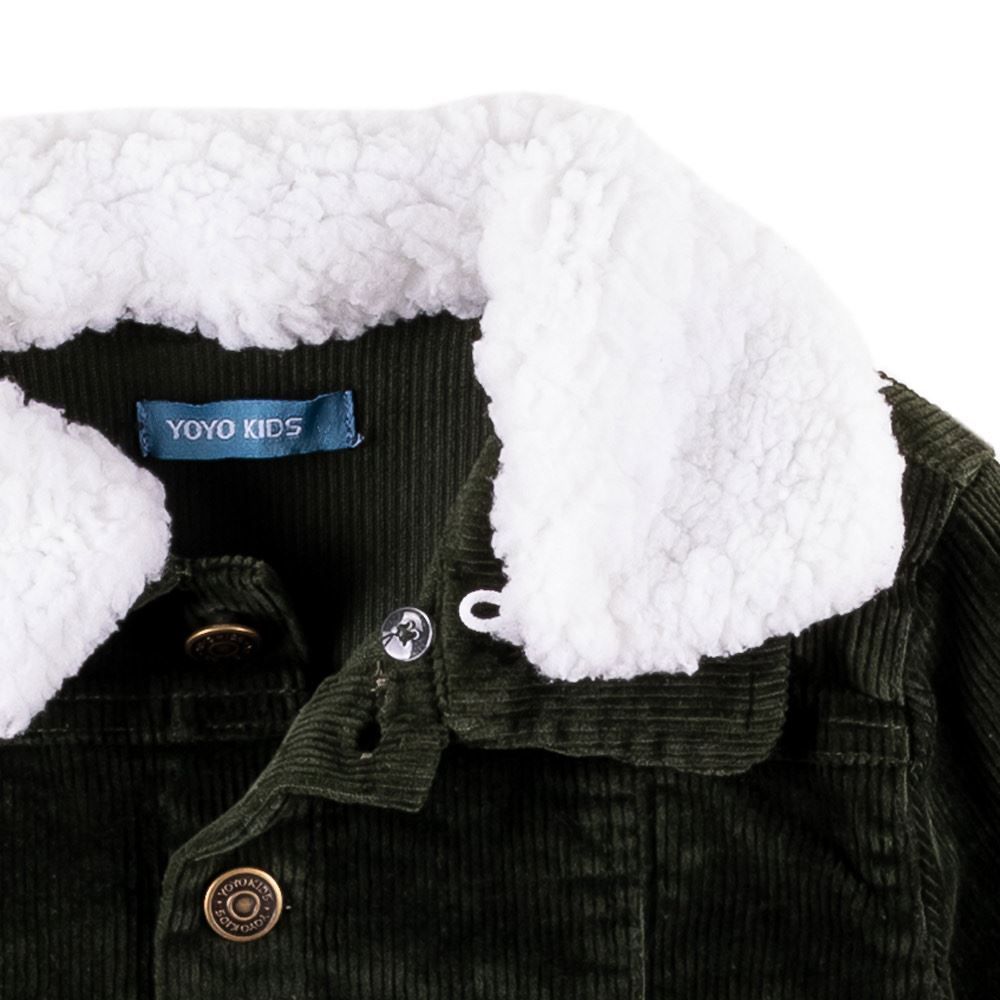 Jaqueta de 1 a 3 Anos Gola de Pelo Yoyo Kids