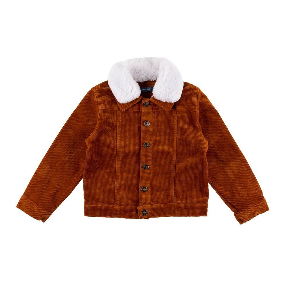 Jaqueta de 1 a 3 Anos Gola de Pelo Yoyo Kids