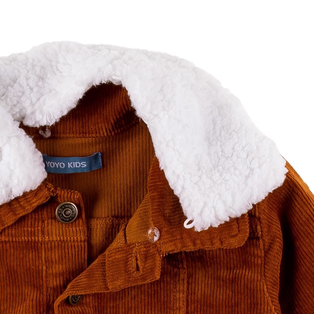 Jaqueta de 1 a 3 Anos Gola de Pelo Yoyo Kids