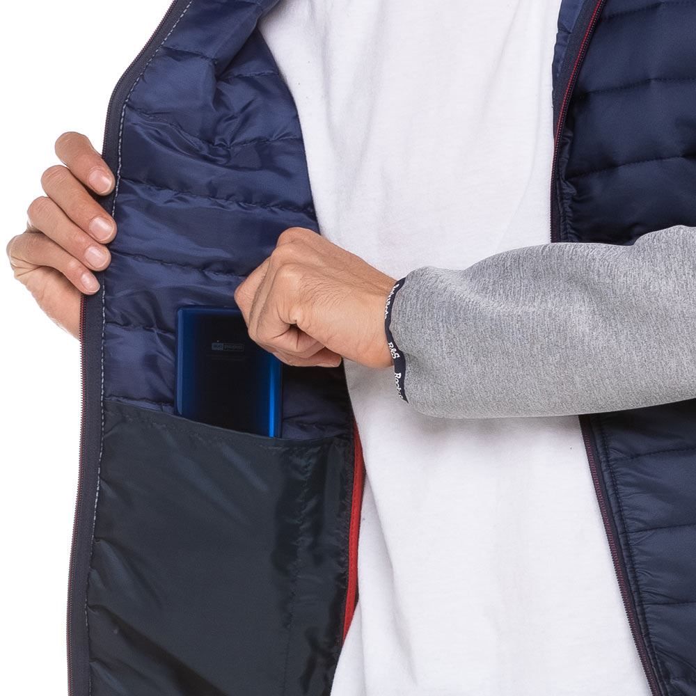 Jaqueta de Nylon com Neoprene Rock & Soda