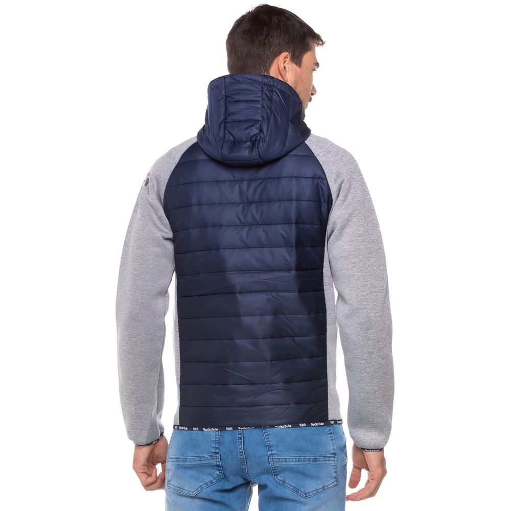 Jaqueta de Nylon com Neoprene Rock & Soda