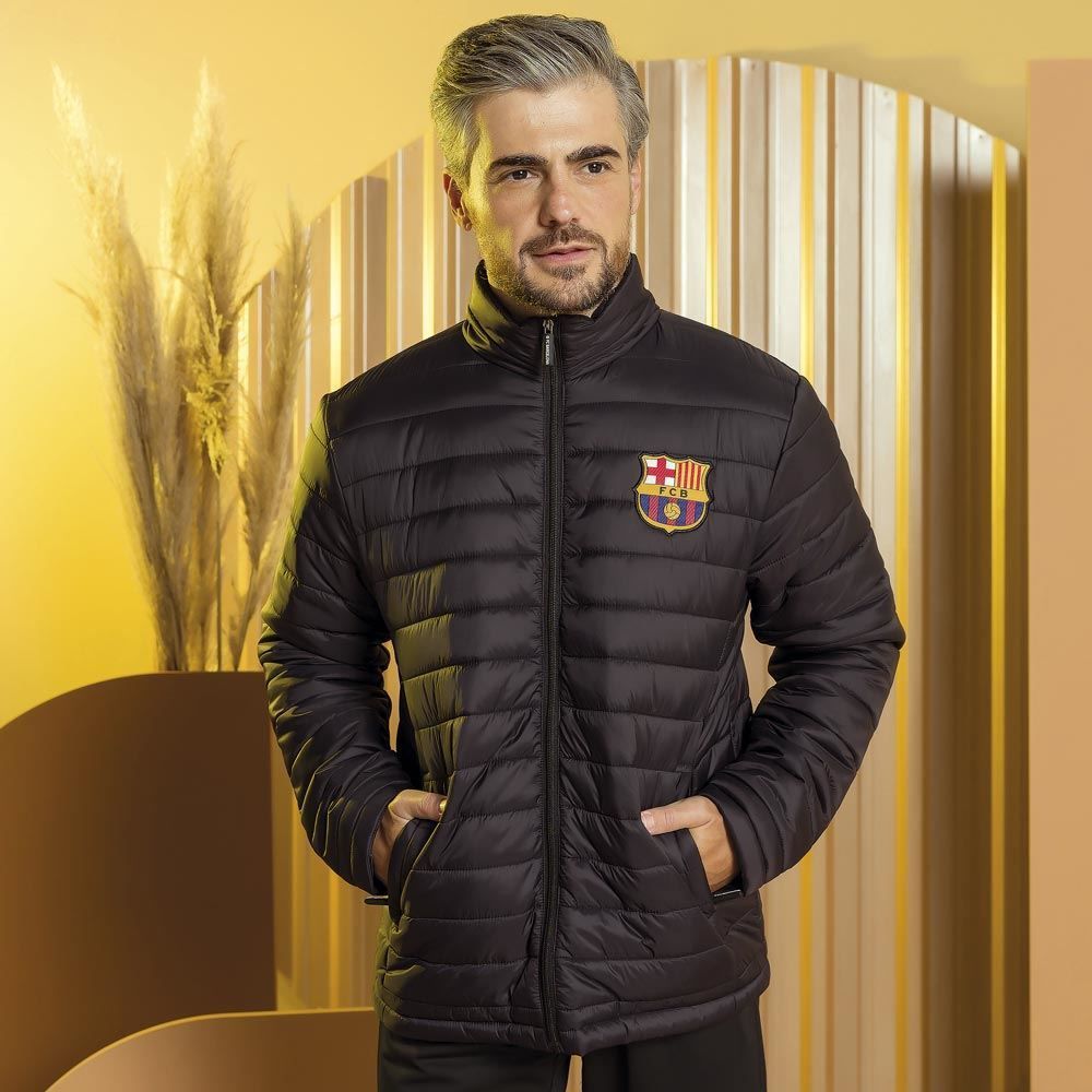 Jaqueta De Nylon Com Saquinho Barcelona Clubes